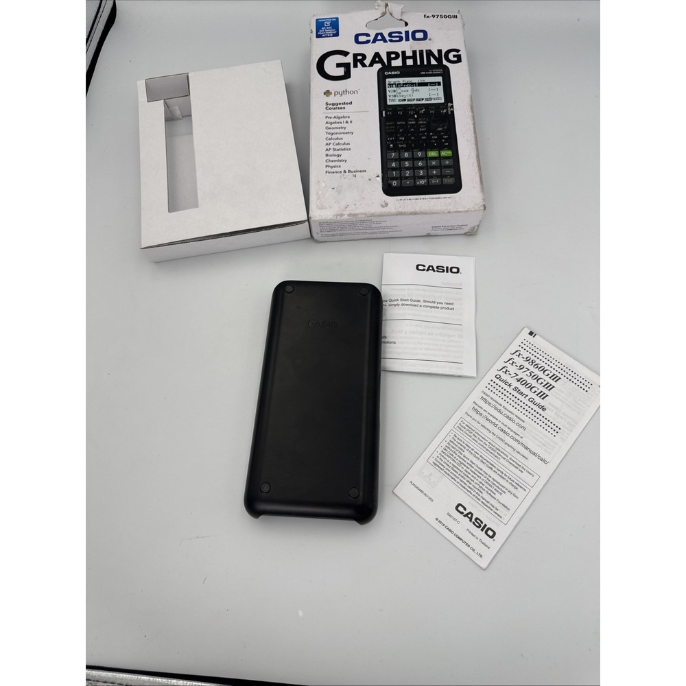 Casio fx-9750GIII Graphing Calculator Python Black Testing/Working-New/Open Box - Picture 4 of 11